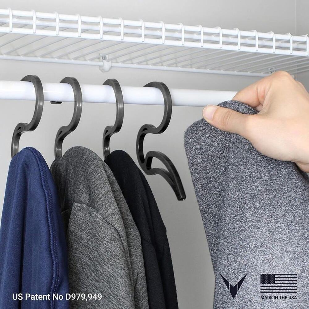 10 Pack Hoodie Hangers Closet Coat Organizer S Shaped Plastic Hooks Rack Clothes